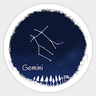 Gemini zodiac Constellation Sticker